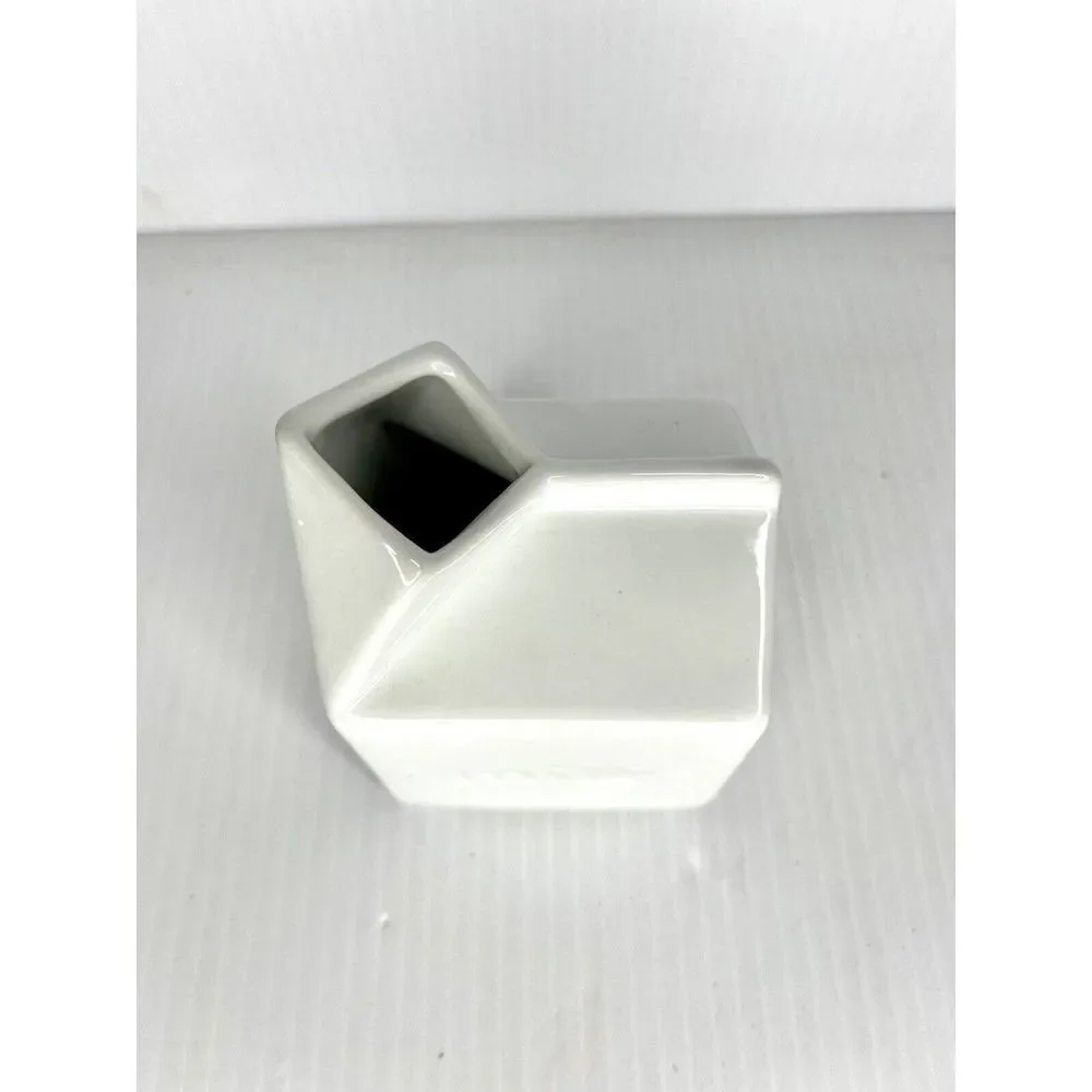 Milk Carton Vitrified Porcelain Creamer Container